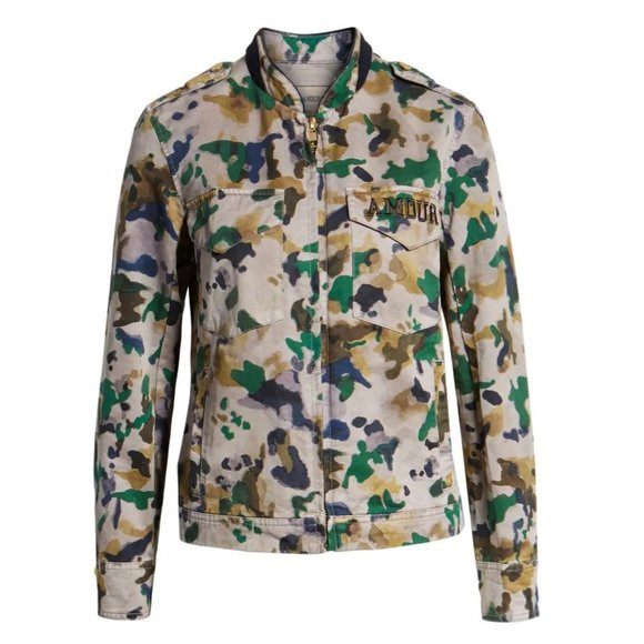 Zadig & Voltaire Kavy Watercolor Camo Jacket - Picture 6 of 6